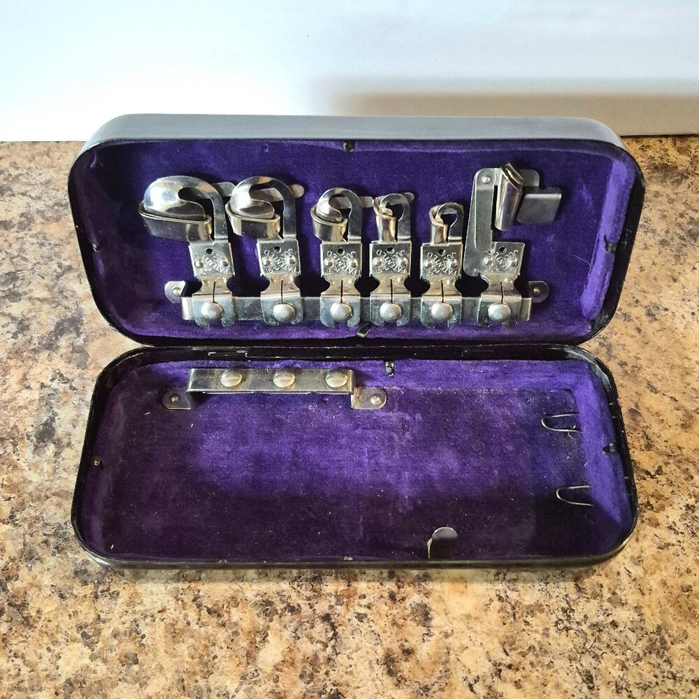 1891 Antique Sewing Attachments For White Machines, Patent 1891 Greist, Complete - Picture 2 of 15
